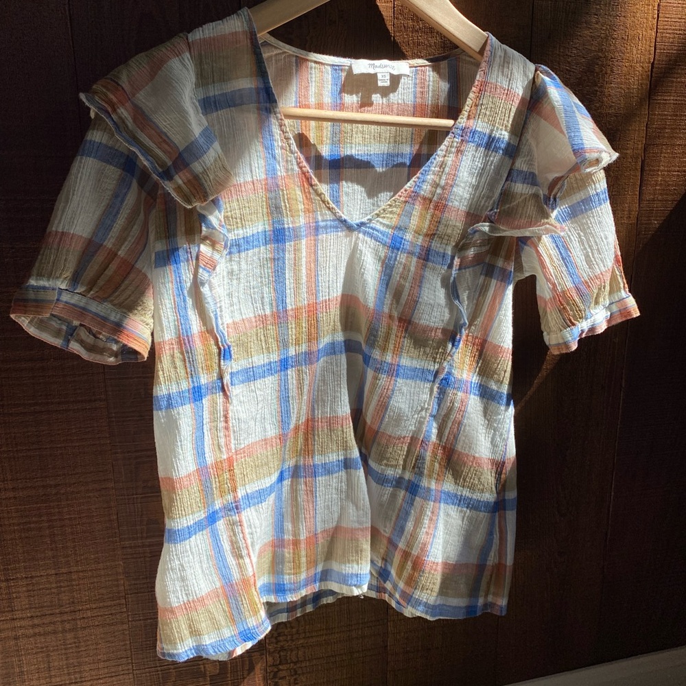 Madewell Gingham Top